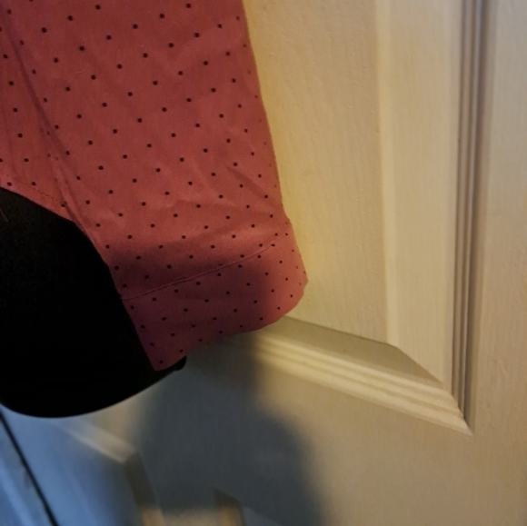 Loft polka Dot Blouse half button size MP - Picture 4 of 10